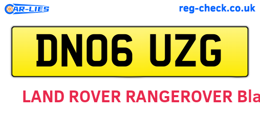 DN06UZG are the vehicle registration plates.