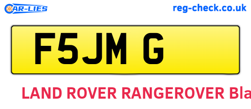 F5JMG are the vehicle registration plates.