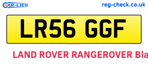 LR56GGF are the vehicle registration plates.