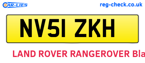 NV51ZKH are the vehicle registration plates.