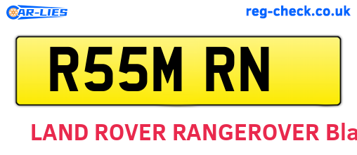 R55MRN are the vehicle registration plates.