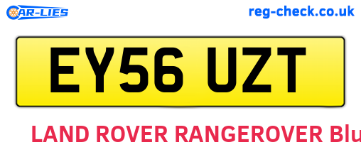 EY56UZT are the vehicle registration plates.
