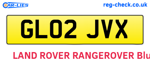 GL02JVX are the vehicle registration plates.