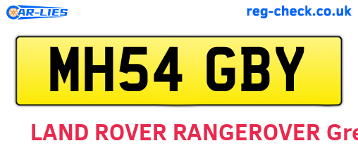 MH54GBY are the vehicle registration plates.