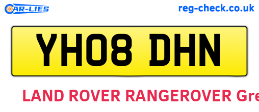 YH08DHN are the vehicle registration plates.