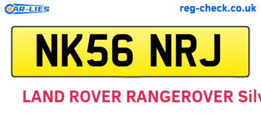 NK56NRJ are the vehicle registration plates.