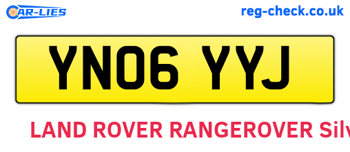 YN06YYJ are the vehicle registration plates.