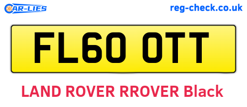 FL60OTT are the vehicle registration plates.