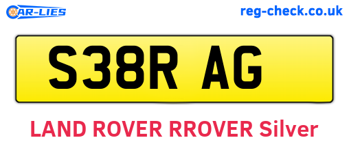 S38RAG are the vehicle registration plates.