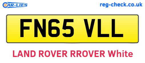 FN65VLL are the vehicle registration plates.