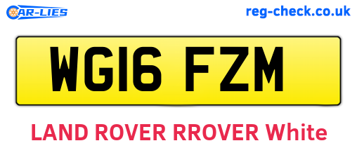 WG16FZM are the vehicle registration plates.