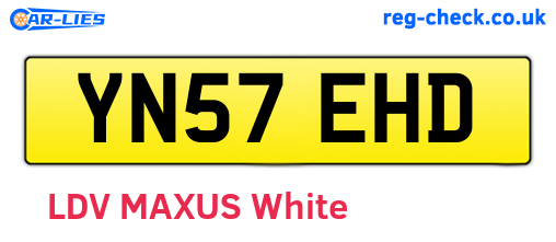 YN57EHD are the vehicle registration plates.