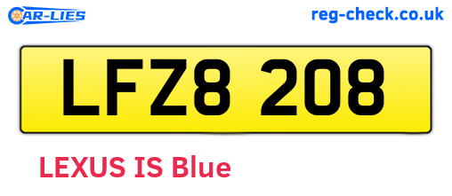 LFZ8208 are the vehicle registration plates.
