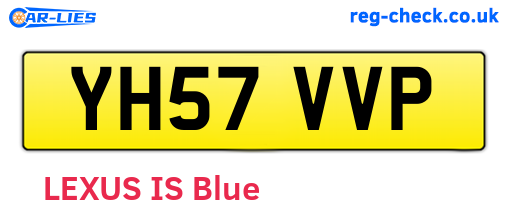 YH57VVP are the vehicle registration plates.