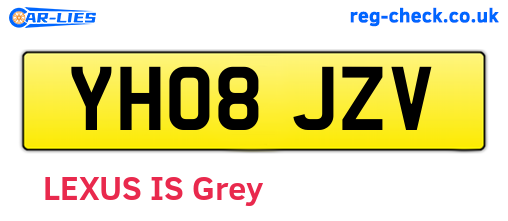 YH08JZV are the vehicle registration plates.
