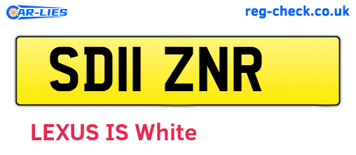 SD11ZNR are the vehicle registration plates.