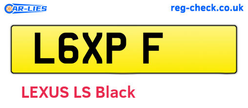 L6XPF are the vehicle registration plates.