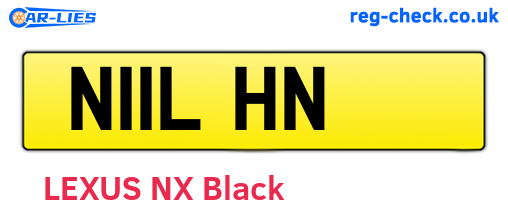 N11LHN are the vehicle registration plates.