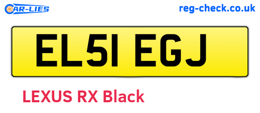 EL51EGJ are the vehicle registration plates.