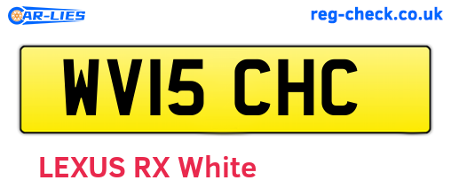 WV15CHC are the vehicle registration plates.