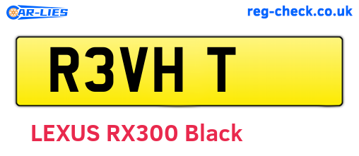 R3VHT are the vehicle registration plates.
