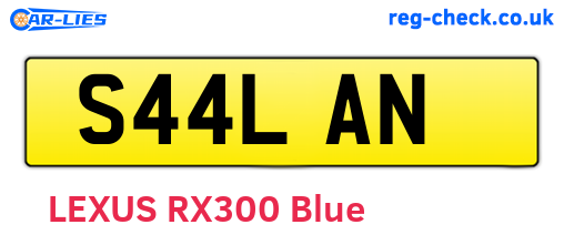 S44LAN are the vehicle registration plates.