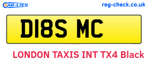 D18SMC are the vehicle registration plates.