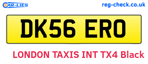 DK56ERO are the vehicle registration plates.