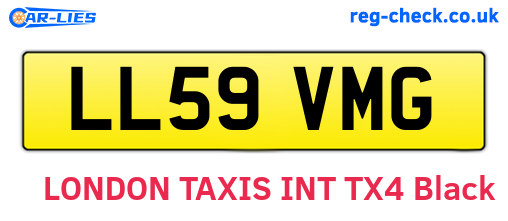 LL59VMG are the vehicle registration plates.