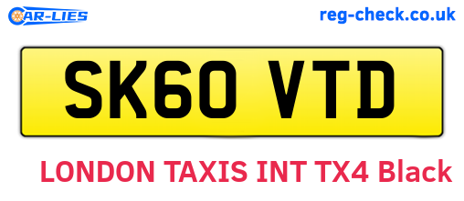 SK60VTD are the vehicle registration plates.