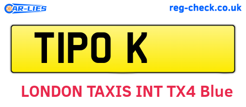 T1POK are the vehicle registration plates.