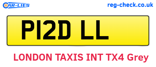 P12DLL are the vehicle registration plates.