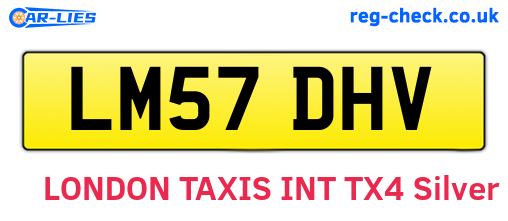 LM57DHV are the vehicle registration plates.