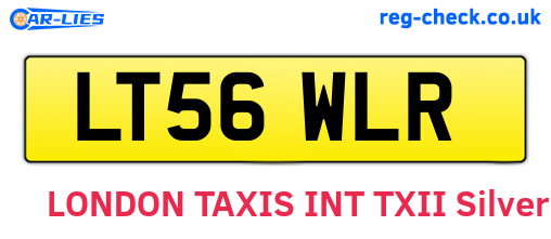 LT56WLR are the vehicle registration plates.