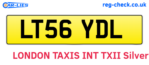 LT56YDL are the vehicle registration plates.