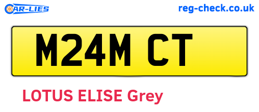 M24MCT are the vehicle registration plates.