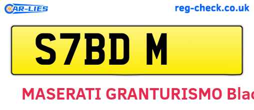 S7BDM are the vehicle registration plates.