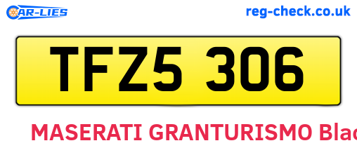 TFZ5306 are the vehicle registration plates.