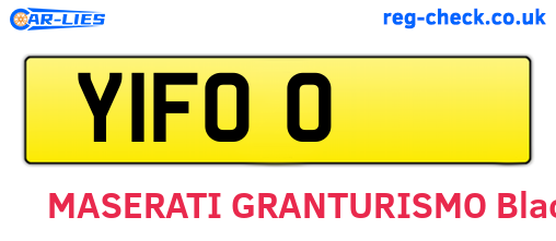 Y1FOO are the vehicle registration plates.
