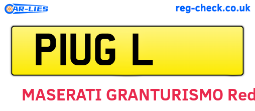 P1UGL are the vehicle registration plates.