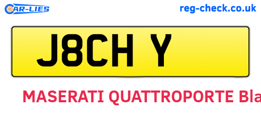 J8CHY are the vehicle registration plates.