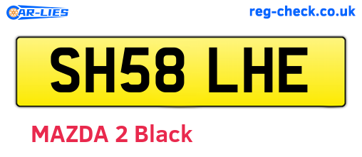 SH58LHE are the vehicle registration plates.