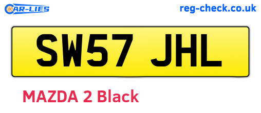 SW57JHL are the vehicle registration plates.