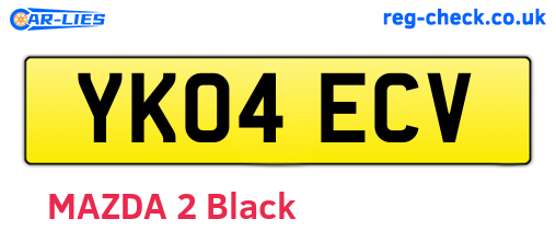 YK04ECV are the vehicle registration plates.