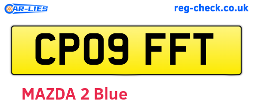 CP09FFT are the vehicle registration plates.