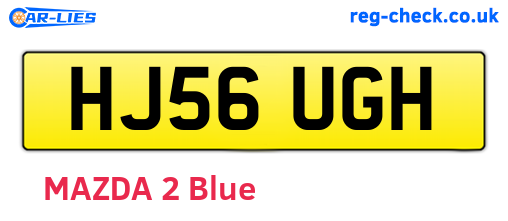 HJ56UGH are the vehicle registration plates.