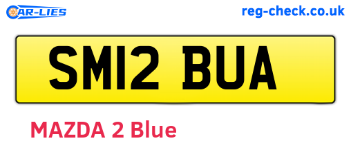 SM12BUA are the vehicle registration plates.