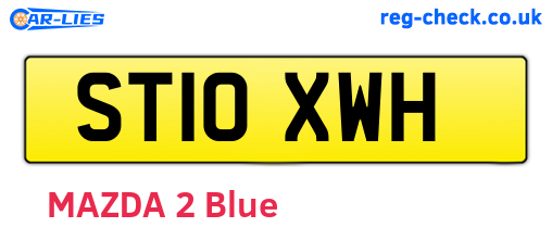 ST10XWH are the vehicle registration plates.