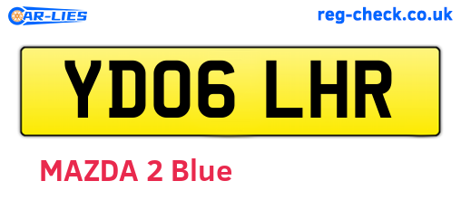 YD06LHR are the vehicle registration plates.
