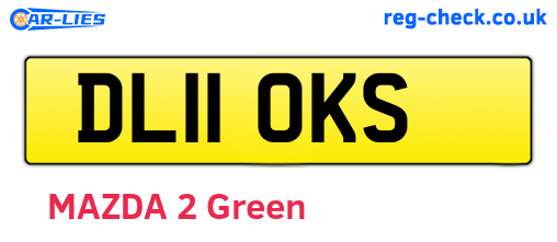 DL11OKS are the vehicle registration plates.